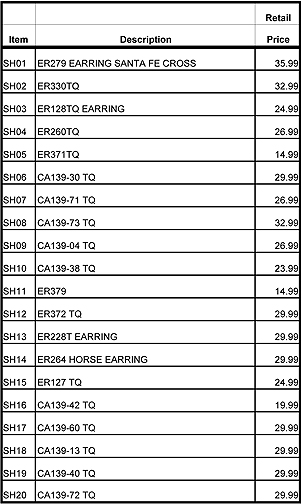 SH01 Display Prices